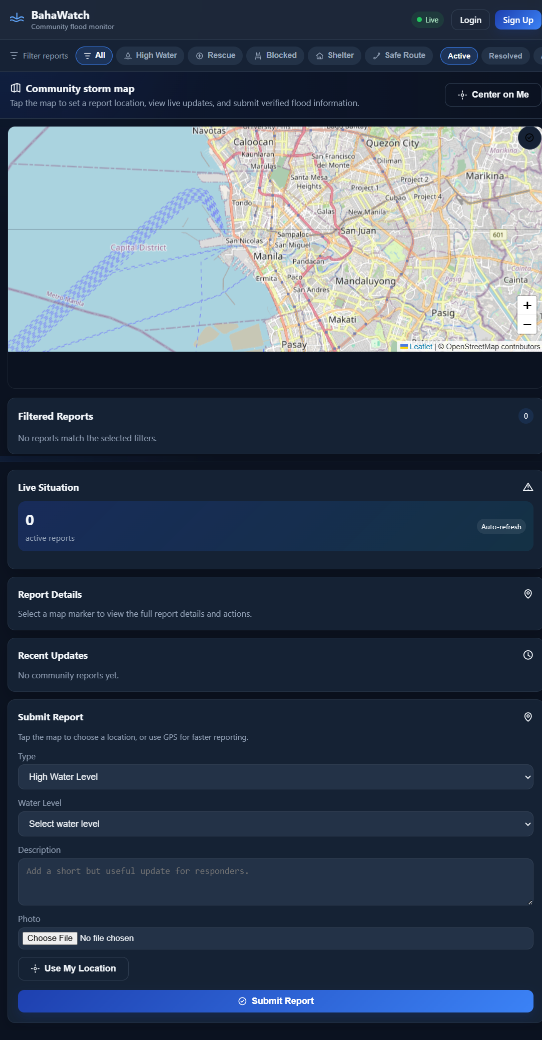 BahaWatch screenshot