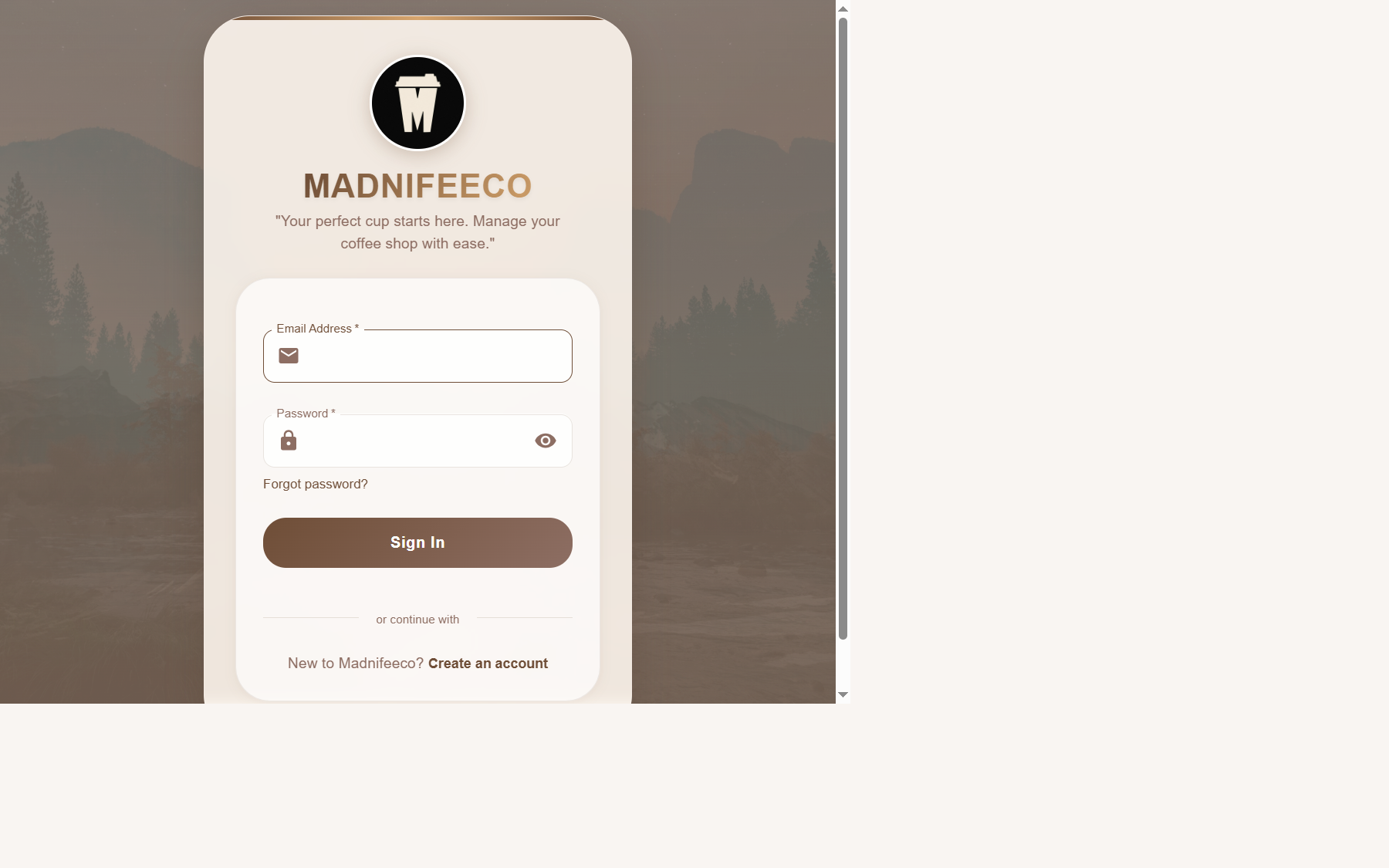 Madnifeeco Coffee Shop screenshot
